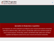 Tablet Screenshot of coreprognostex.com